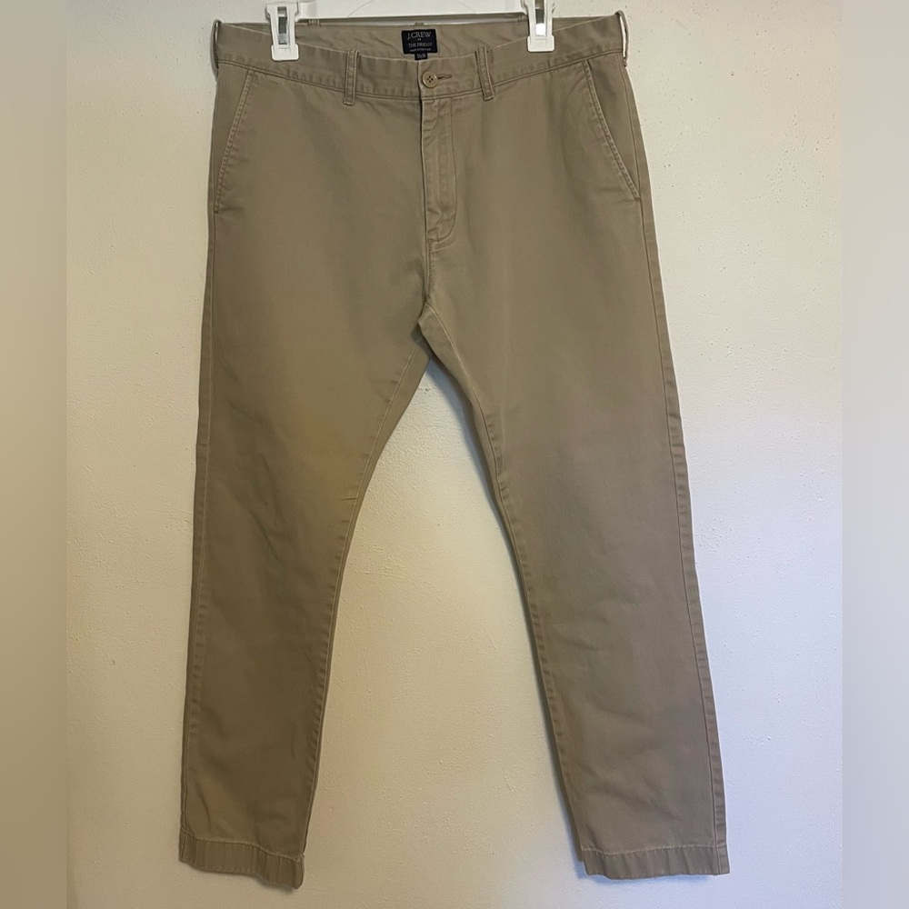 J Crew Men’s The Driggs Khaki Chinos